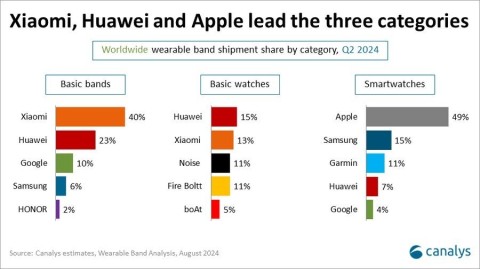 The most successful smartwatch brands in 2024 have been named