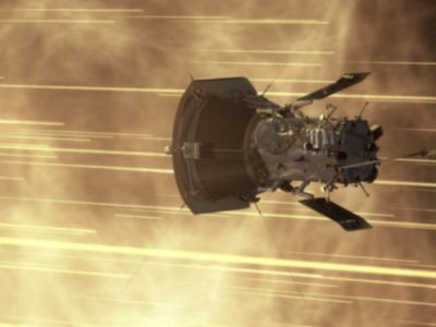 NASA’s Parker Solar Probe hurtled through the solar atmosphere at a blazing 430,000 miles per hour — faster than any human-made object has ever moved.